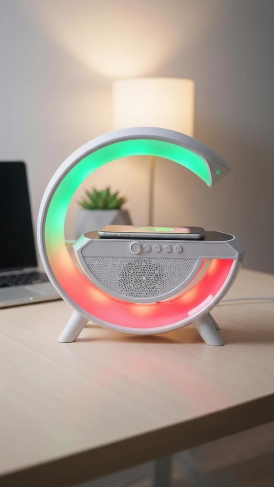 Parlante G RGB + Cargador Inalámbrico!