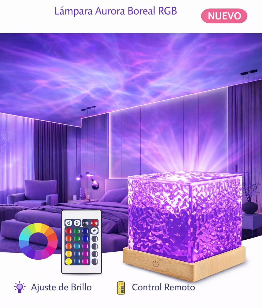 🌌Lampara Aurora Boreal