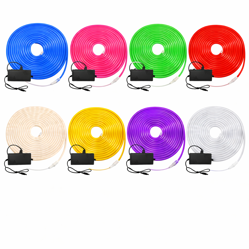 Tira Neón Flexible – Alta Luminosidad + Fuente